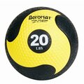 Agm Group 10.8 in. Deluxe Medicine Ball - Black-Yellow AG12876